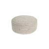braided handle round floor pouf natural rug pile cotton canvas