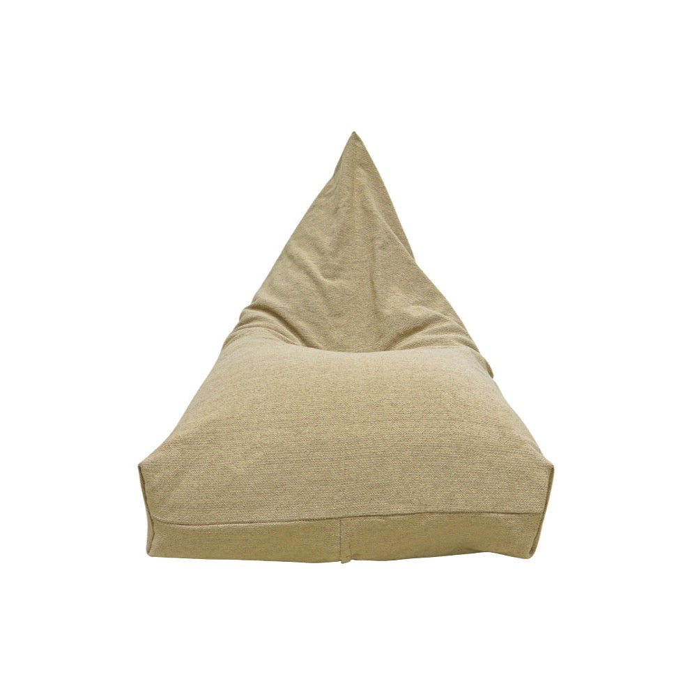 floor pouf beanbag beige zippered cover washable handmade