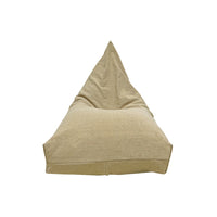 floor pouf beanbag beige zippered cover washable handmade