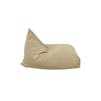 floor pouf beanbag beige zippered cover washable handmade