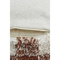 round toffee floor pouf cotton