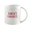 mug red white santa holiday set ceramic