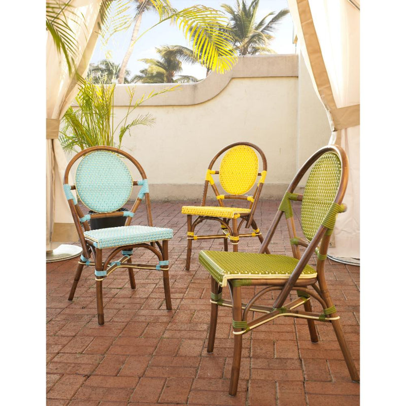 Paris Bistro Chairs yellow green blue