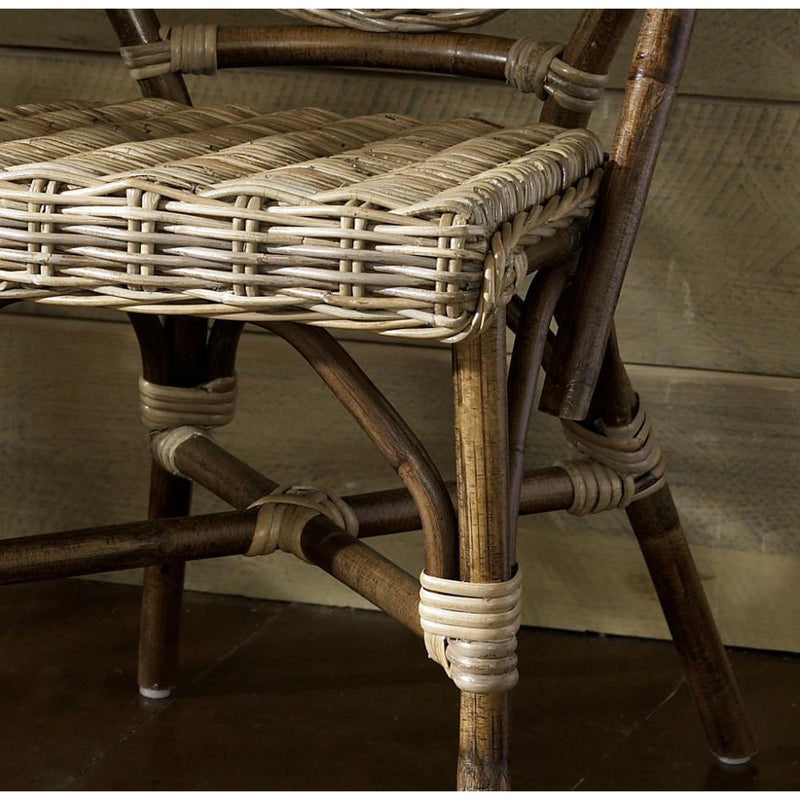 Luxury Designer Padma's Plantation Kubu Paris Bistro Chairs Set (2)