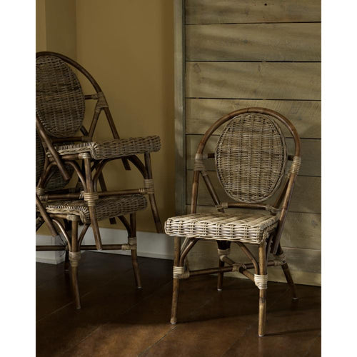 Luxury Designer Padma's Plantation Kubu Paris Bistro Chairs Set (2)