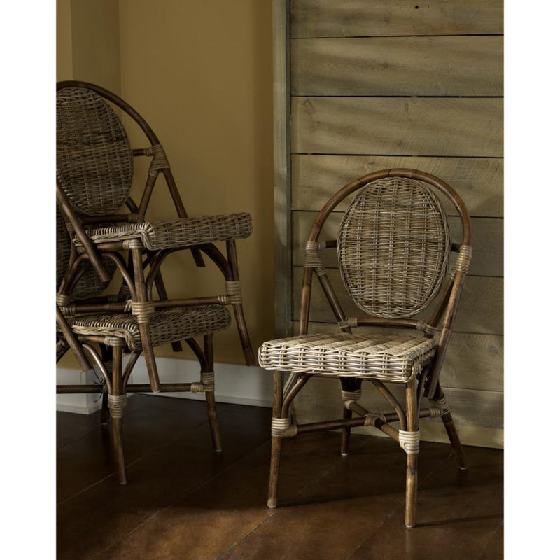 Luxury Designer Padma's Plantation Kubu Paris Bistro Chairs Set (2)