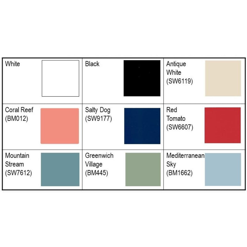 selection paint colors for custom furniture