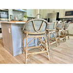 counter stool misty fog gray woven 