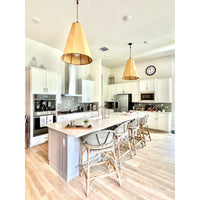 counter stool gray natural woven kitchen