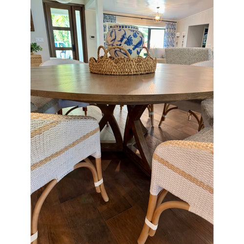 rattan scalloped trays decor lifestyle