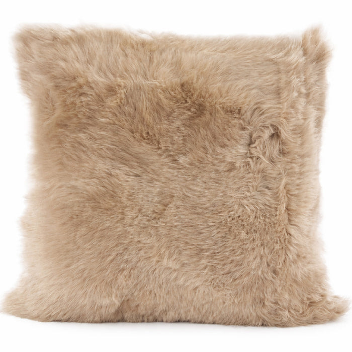 Auskin Longwool Sheepskin 32" Square Pillow, available in various sizes and colors, inspired by Australian sheepskin.