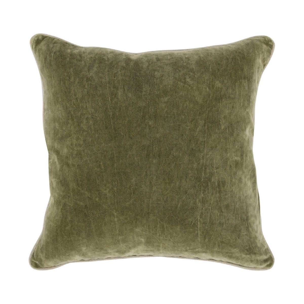 22" square throw pillows velvet moss set of two 