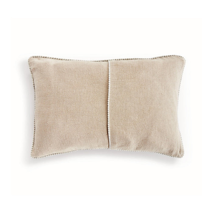 down insert flax fiber lumbar pillow