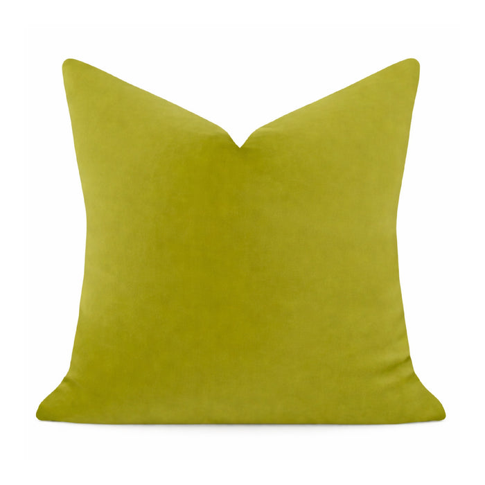 green velvet 22" square pillow
