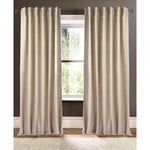 plain natural linen curtain panels