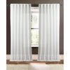 plain ivory linen sheer curtain panels