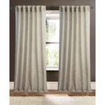 plain natural linen sheer curtain panels