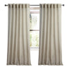 plain natural linen sheer curtain panels