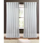 plain white linen sheer curtain panels