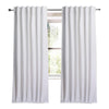 plain white linen curtain panels