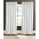 plain birch velvet curtain panels