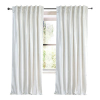 plain birch velvet curtain panels