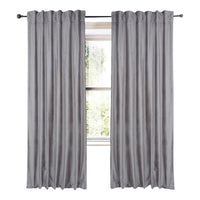plain zinc color velvet curtain panels
