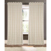ivory linen bled curtain panels neutral color triangle pattern