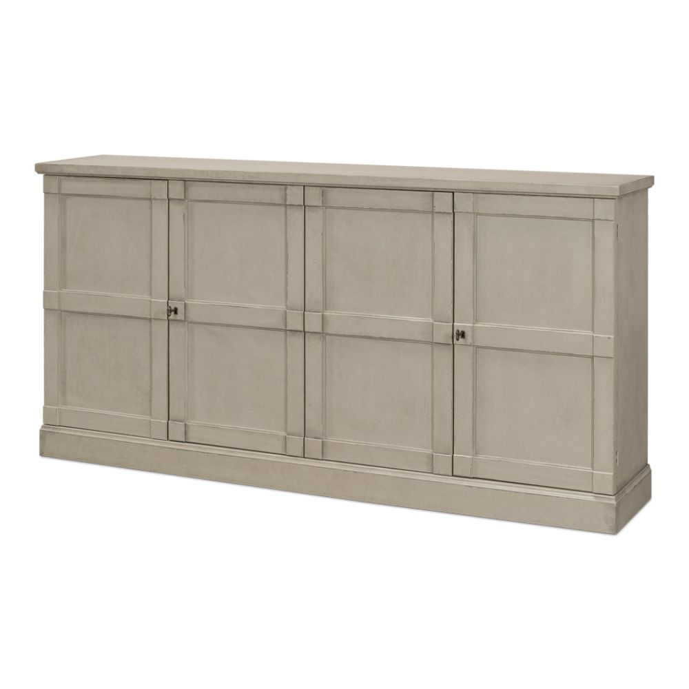 wood wash gray buffet drawers