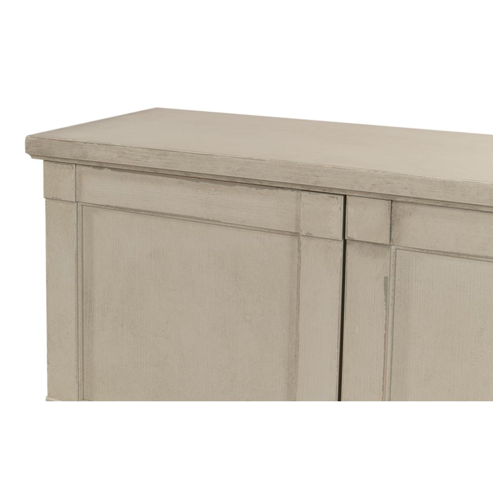 wood wash gray buffet drawers