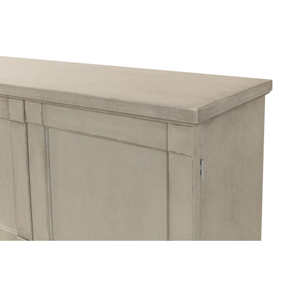 wood wash gray buffet drawers