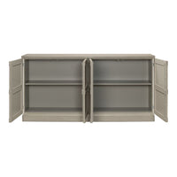 wood wash gray buffet drawers