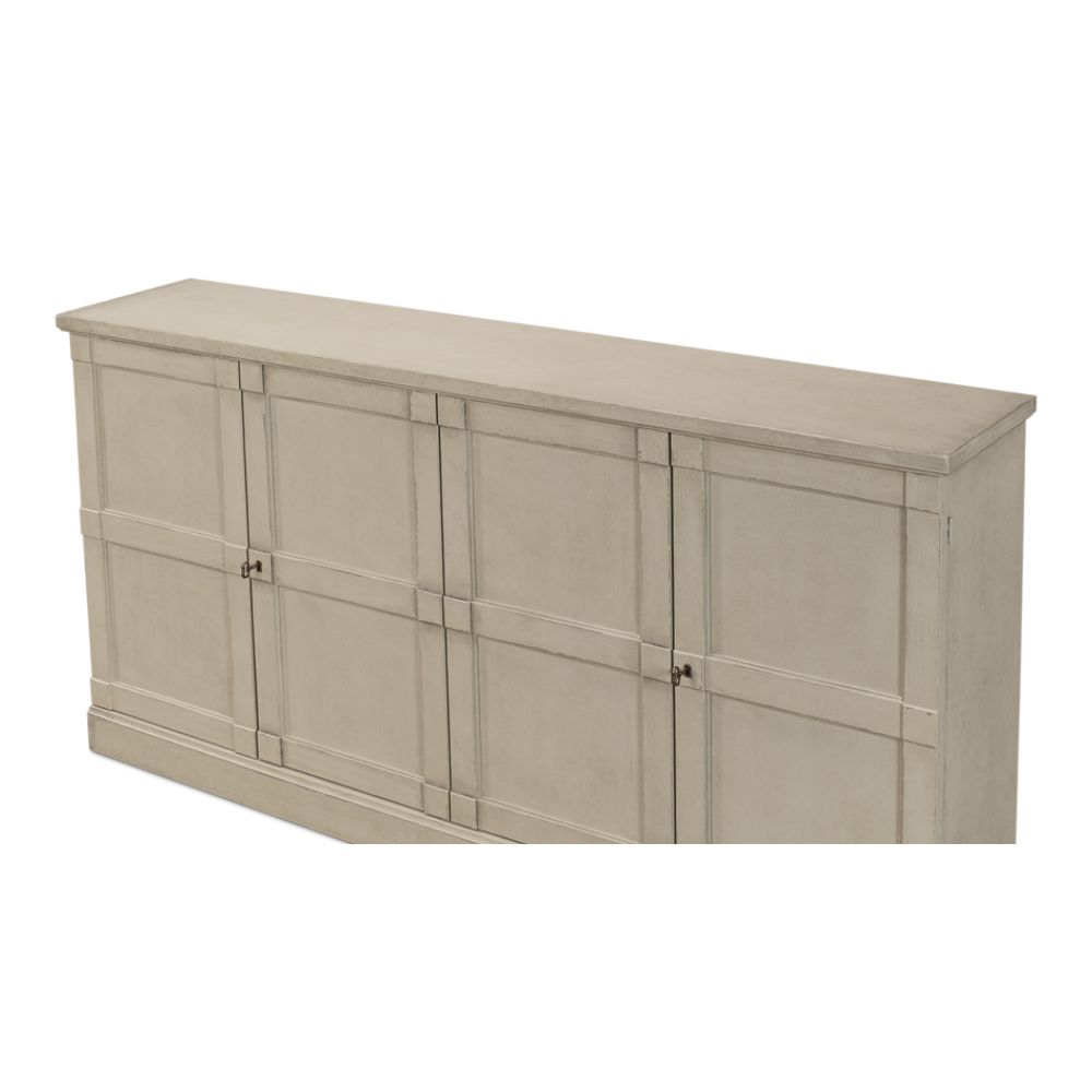 wood wash gray buffet drawers