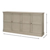 wood wash gray buffet drawers