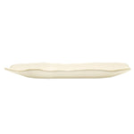 aluminum gold rimmed tray set cream 