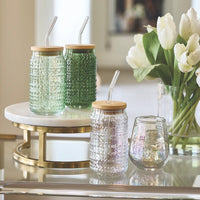 iridescent wine glasses 
