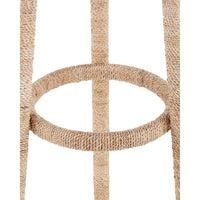 three legs coat rack rope wrapped tapered