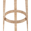 three legs coat rack rope wrapped tapered