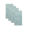 block printed napkin set cool blue patterned 