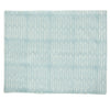 block printed patterned blue tablecloth 
