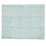 block printed patterned blue tablecloth 