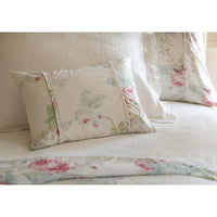 Floral bedding collection cream pink green