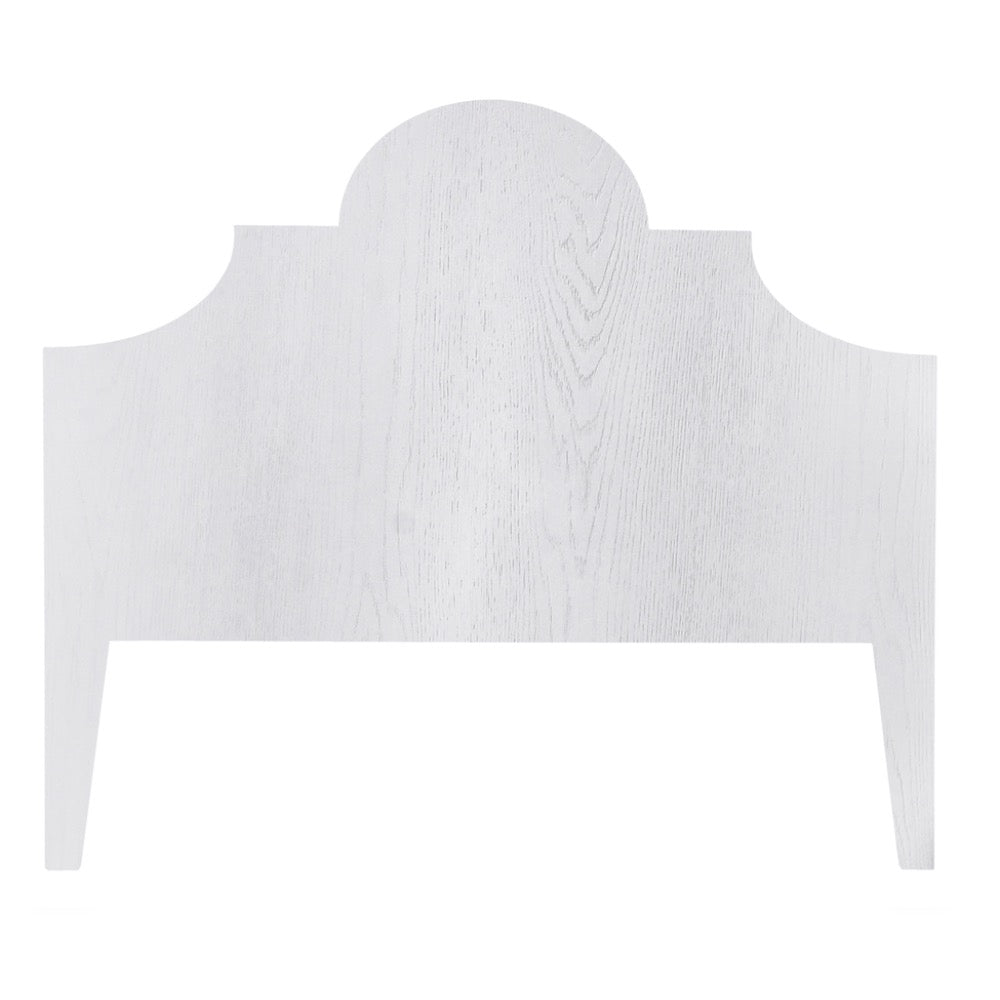 headboard satin snow white wood 