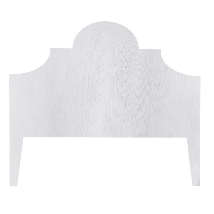 headboard satin snow white wood 