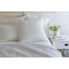 bedding ensemble quilted navy cream grid pattern shams quilt size options