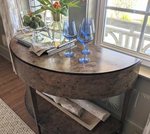 Isla Natural Burl Demilune Console