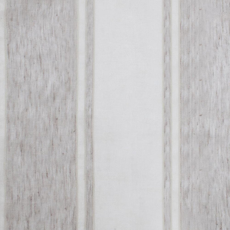 platimun and ivory shimmer striped sheer curtain panels