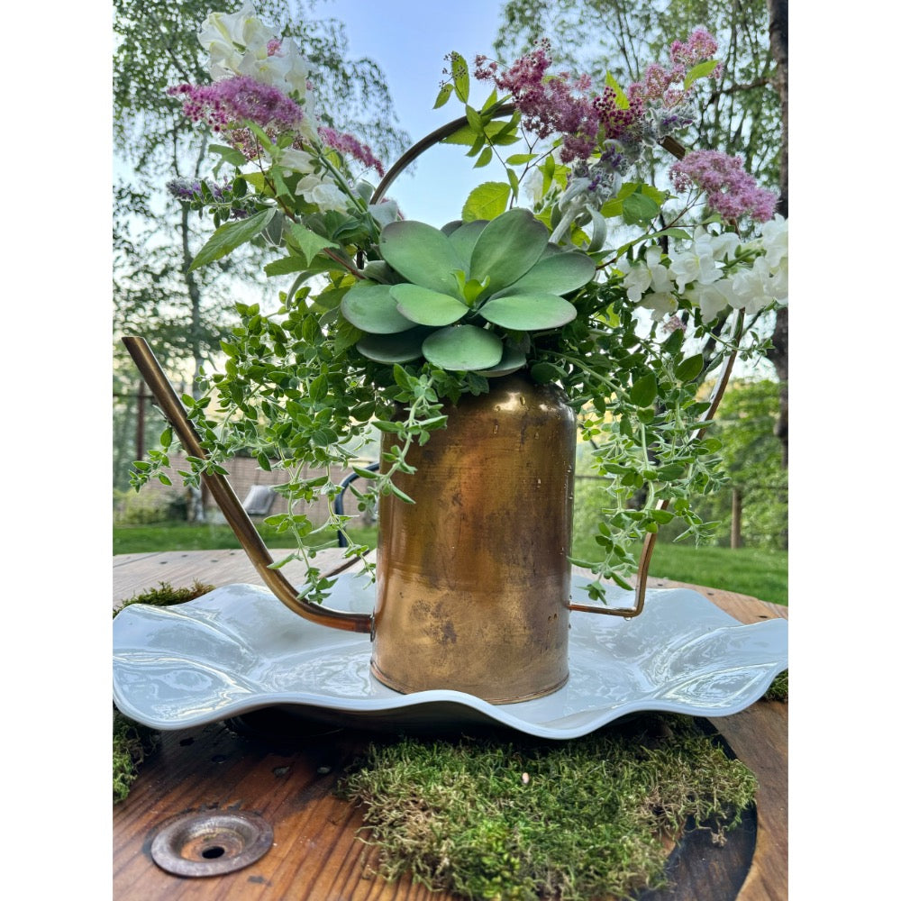 wavy stone melamine platter centerpiece