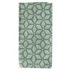block printed napkin green patterned set of four cotton