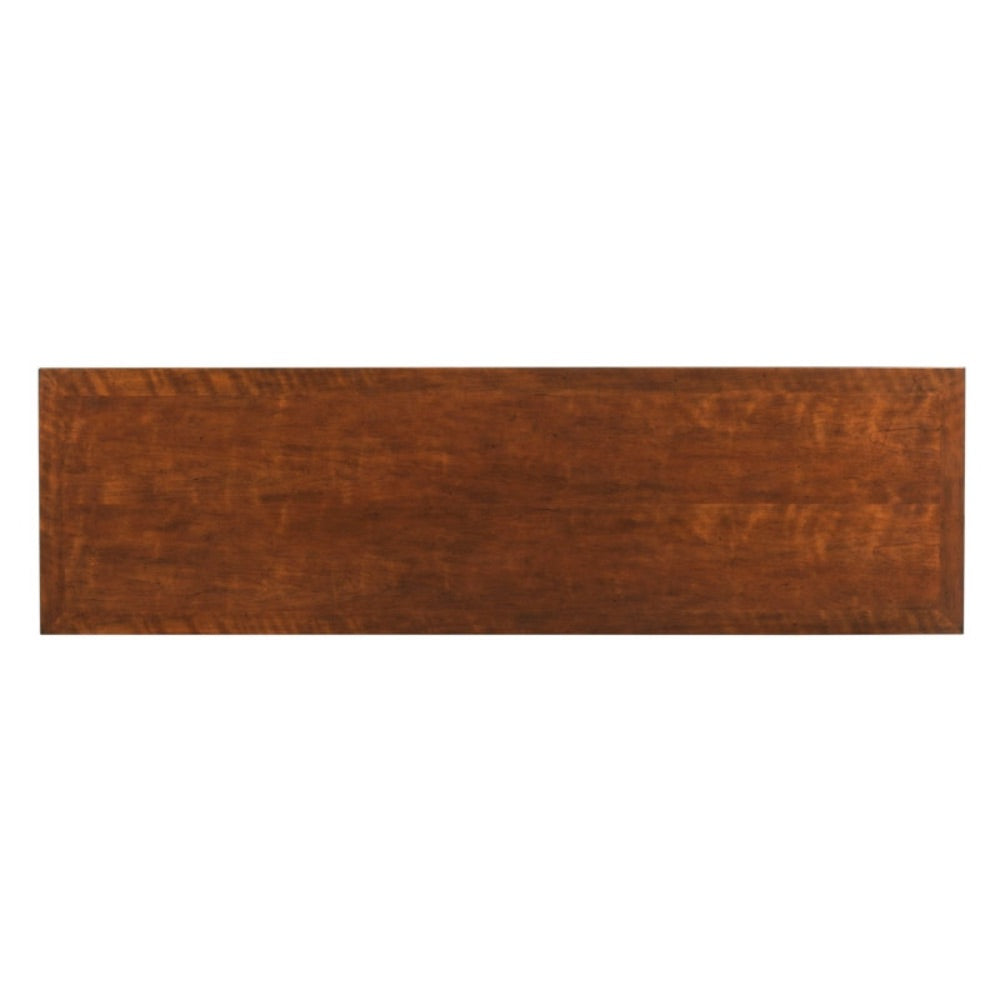 buffet cherry veneer tapered legs two drawer traditional